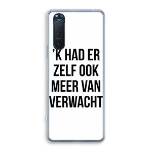 CaseCompany Meer verwacht: Sony Xperia 5 II Transparant Hoesje