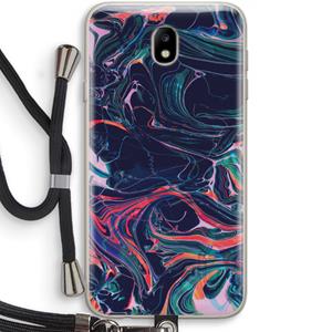 CaseCompany Light Years Beyond: Samsung Galaxy J7 (2017) Transparant Hoesje met koord