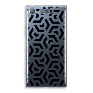 CaseCompany Crazy pattern: Sony Xperia XZ1 Transparant Hoesje