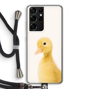 CaseCompany Duke: Samsung Galaxy S21 Ultra Transparant Hoesje met koord