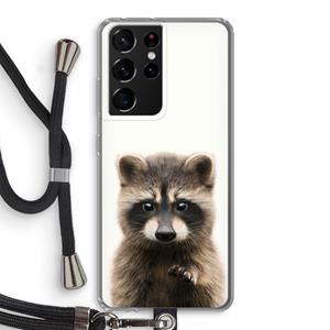CaseCompany Rocco: Samsung Galaxy S21 Ultra Transparant Hoesje met koord