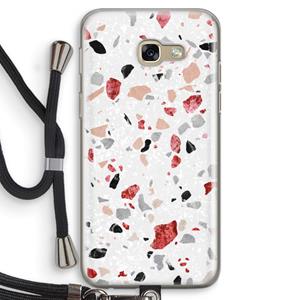 CaseCompany Terrazzo N°12: Samsung Galaxy A5 (2017) Transparant Hoesje met koord