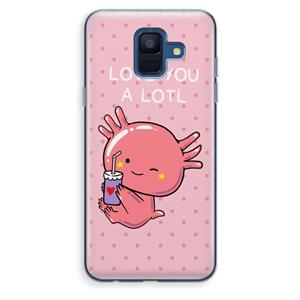 CaseCompany Love You A Lotl: Samsung Galaxy A6 (2018) Transparant Hoesje
