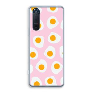 CaseCompany Dancing eggs: Sony Xperia 5 II Transparant Hoesje