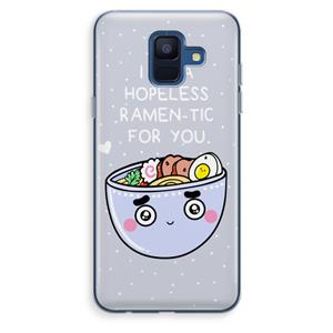 CaseCompany I'm A Hopeless Ramen-Tic For You: Samsung Galaxy A6 (2018) Transparant Hoesje