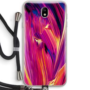 CaseCompany Phoenix: Samsung Galaxy J7 (2017) Transparant Hoesje met koord