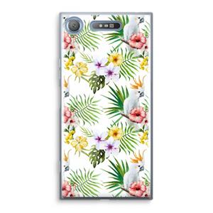 CaseCompany Gele kuif: Sony Xperia XZ1 Transparant Hoesje