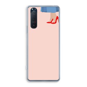 CaseCompany High heels: Sony Xperia 5 II Transparant Hoesje