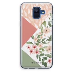 CaseCompany Sweet heaven geometrics: Samsung Galaxy A6 (2018) Transparant Hoesje