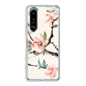 CaseCompany Japanse bloemen: Sony Xperia 5 III Transparant Hoesje