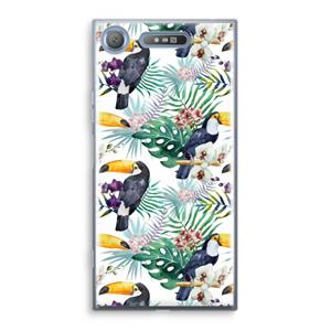 CaseCompany Tukans: Sony Xperia XZ1 Transparant Hoesje