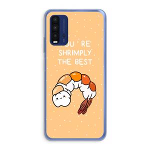 CaseCompany You're Shrimply The Best: Xiaomi Redmi 9T Transparant Hoesje