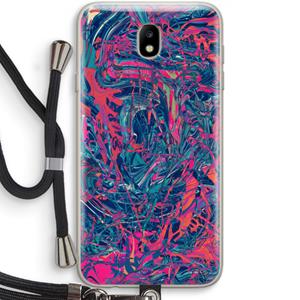 CaseCompany Sleeping Dreams: Samsung Galaxy J7 (2017) Transparant Hoesje met koord