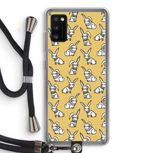 CaseCompany Haas: Samsung Galaxy A41 Transparant Hoesje met koord
