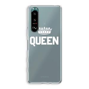 CaseCompany Queen zwart: Sony Xperia 5 III Transparant Hoesje