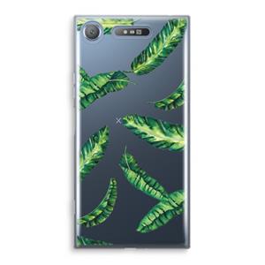 CaseCompany Lange bladeren: Sony Xperia XZ1 Transparant Hoesje