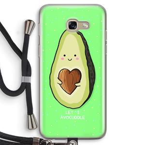 CaseCompany Avocuddle: Samsung Galaxy A5 (2017) Transparant Hoesje met koord