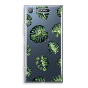 CaseCompany Tropische bladeren: Sony Xperia XZ1 Transparant Hoesje