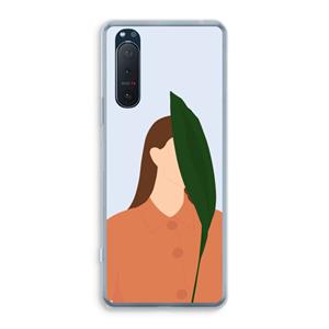 CaseCompany Leaf: Sony Xperia 5 II Transparant Hoesje
