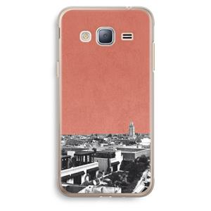 CaseCompany Marrakech Skyline : Samsung Galaxy J3 (2016) Transparant Hoesje