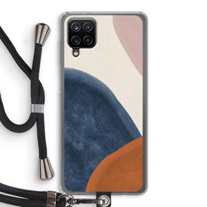 CaseCompany Geo #1: Samsung Galaxy A12 Transparant Hoesje met koord