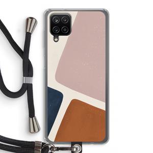 CaseCompany Geo #2: Samsung Galaxy A12 Transparant Hoesje met koord