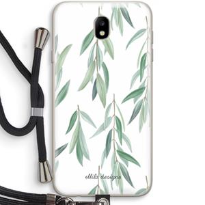 CaseCompany Branch up your life: Samsung Galaxy J7 (2017) Transparant Hoesje met koord