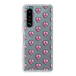 CaseCompany GIRL POWER: Sony Xperia 5 III Transparant Hoesje
