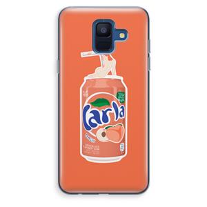 CaseCompany S(peach)less: Samsung Galaxy A6 (2018) Transparant Hoesje