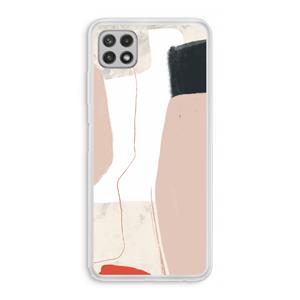 CaseCompany Lava: Samsung Galaxy A22 4G Transparant Hoesje