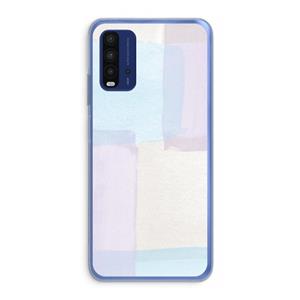 CaseCompany Square pastel: Xiaomi Redmi 9T Transparant Hoesje