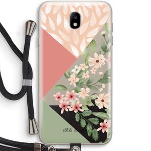 CaseCompany Sweet heaven geometrics: Samsung Galaxy J7 (2017) Transparant Hoesje met koord