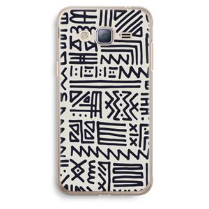 CaseCompany Marrakech print: Samsung Galaxy J3 (2016) Transparant Hoesje