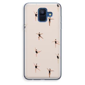 CaseCompany Dancing #1: Samsung Galaxy A6 (2018) Transparant Hoesje