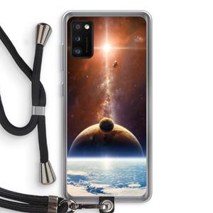CaseCompany Omicron 2019: Samsung Galaxy A41 Transparant Hoesje met koord