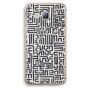 CaseCompany Moroccan Print: Samsung Galaxy J3 (2016) Transparant Hoesje