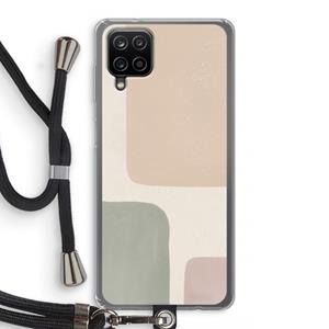 CaseCompany Geo #7: Samsung Galaxy A12 Transparant Hoesje met koord