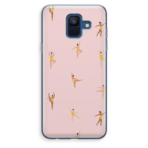 CaseCompany Dans #2: Samsung Galaxy A6 (2018) Transparant Hoesje