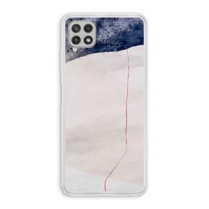 CaseCompany Stone White: Samsung Galaxy A22 4G Transparant Hoesje