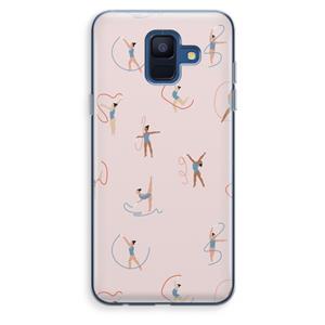CaseCompany Dancing #3: Samsung Galaxy A6 (2018) Transparant Hoesje
