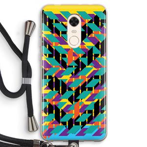 CaseCompany Skew Bee 1: Xiaomi Redmi 5 Transparant Hoesje met koord