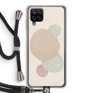 CaseCompany Geo #9: Samsung Galaxy A12 Transparant Hoesje met koord