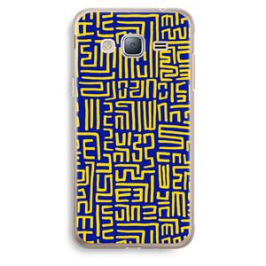 CaseCompany Majorelle Blue Print: Samsung Galaxy J3 (2016) Transparant Hoesje