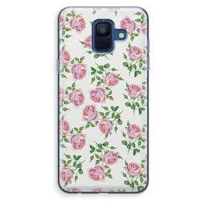 CaseCompany Kleine roosjes: Samsung Galaxy A6 (2018) Transparant Hoesje