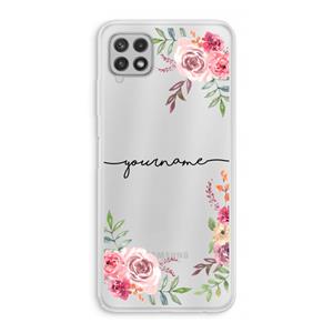 CaseCompany Rozen: Samsung Galaxy A22 4G Transparant Hoesje