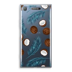 CaseCompany Kokosnoot roze: Sony Xperia XZ1 Transparant Hoesje
