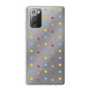 CaseCompany Bollen: Samsung Galaxy Note 20 / Note 20 5G Transparant Hoesje