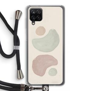 CaseCompany Geo #10: Samsung Galaxy A12 Transparant Hoesje met koord