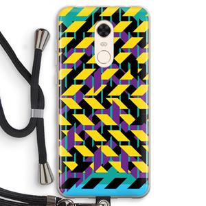 CaseCompany Skew Bee 3: Xiaomi Redmi 5 Transparant Hoesje met koord