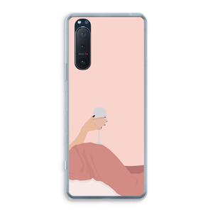 CaseCompany Wine: Sony Xperia 5 II Transparant Hoesje